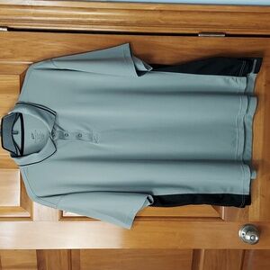 Ultra Club Cool & Dry Gray Polo with Black Trim, Breathable Size 2XL, Like New ▪